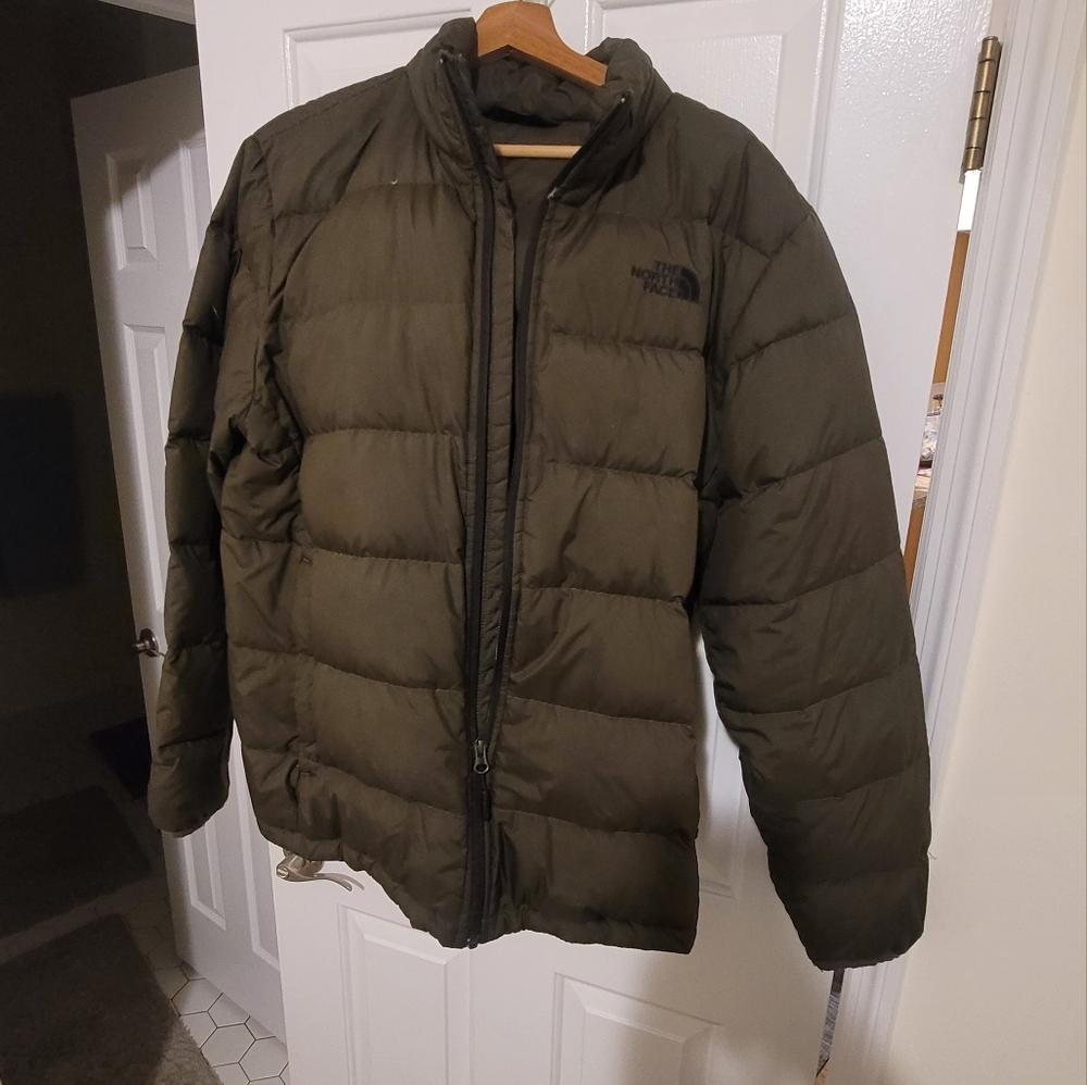 The North Face Men's Olive Puffer Jacket